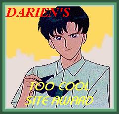 Darien's Too Cool Site Award