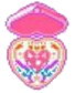 Pixel sprite of the Crisis Compact, open.