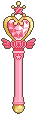 Pixel sprite of the Pink Moon Stick.