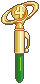 Pixel sprite of Sailor Jupiter&rsquo;s Transformation Pen.