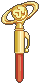 Pixel sprite of Sailor Mars&rsquo;s Transformation Pen.