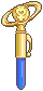 Pixel sprite of Sailor Mercury&rsquo;s Transformation Pen.