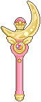 Pixel sprite of the Moon Stick.