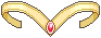 Pixel sprite of Sailor Moon&rsquo;s tiara.
