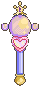 Pixel sprite of Sailor Pluto&rsquo;s transformation wand.