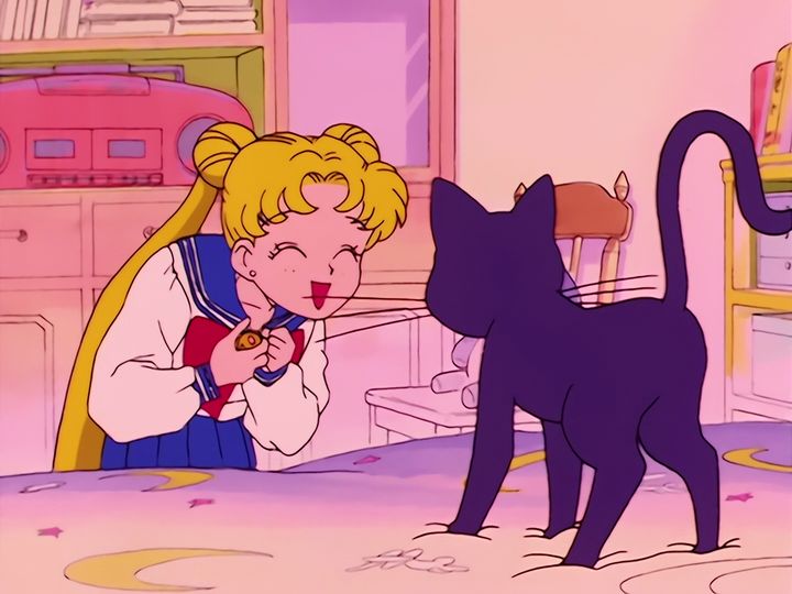 Luna, the brooch, and Moon Prism Power