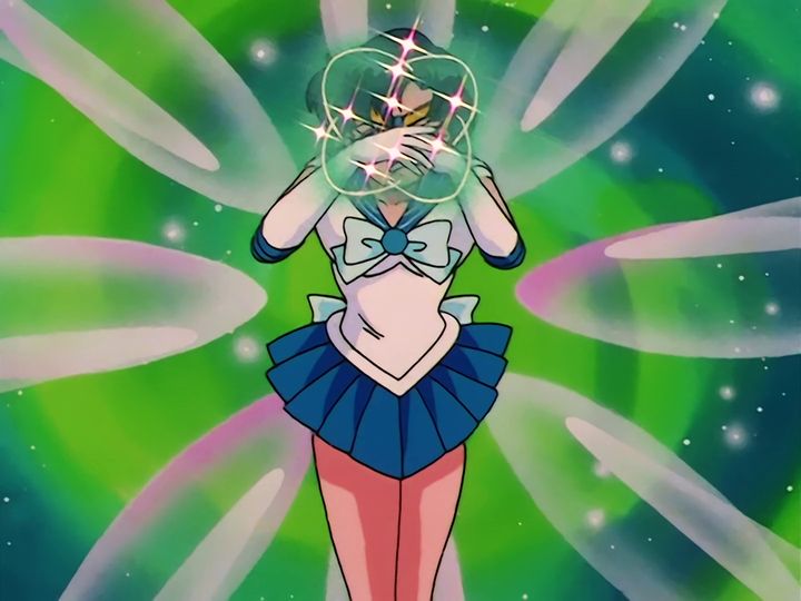 Ami Mizuno awakens as Sailor Mercury
