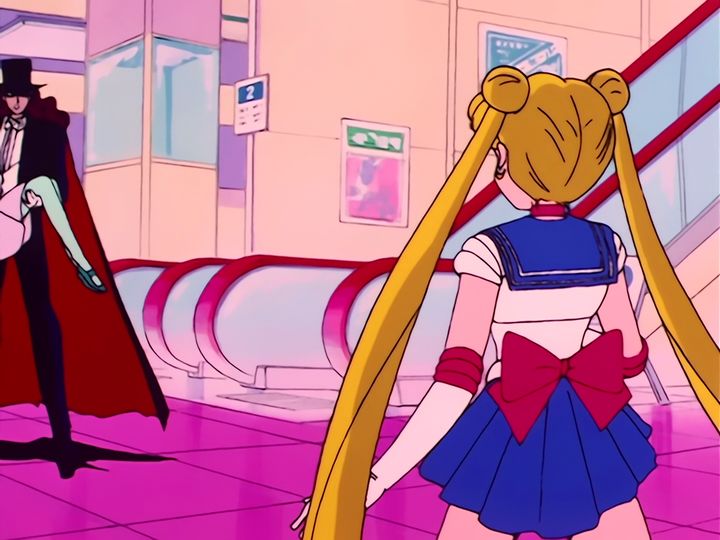 the false Tuxedo Mask springs the trap