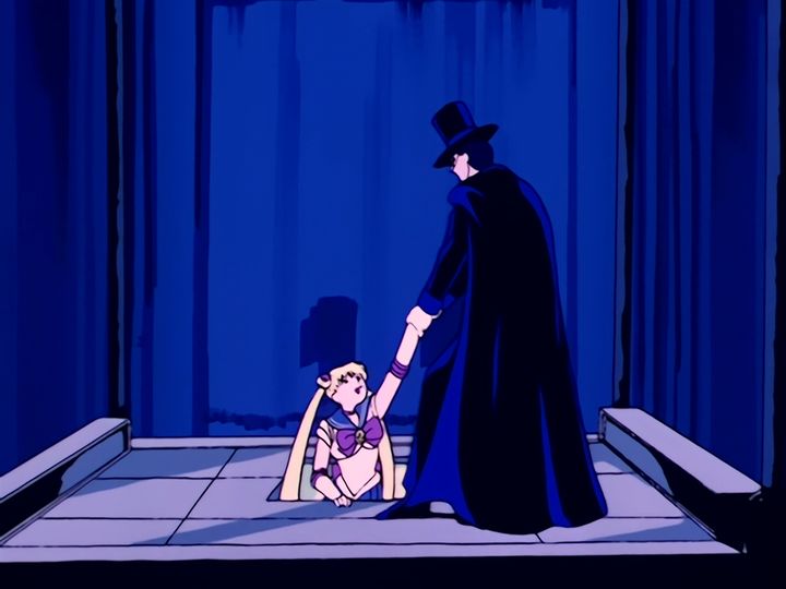 the false Tuxedo Mask springs the trap