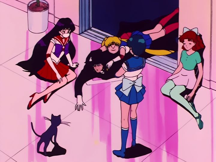the false Tuxedo Mask springs the trap