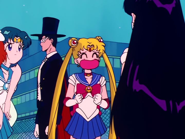 the false Tuxedo Mask springs the trap