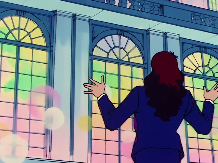 the ballroom turns, and the escape over the city