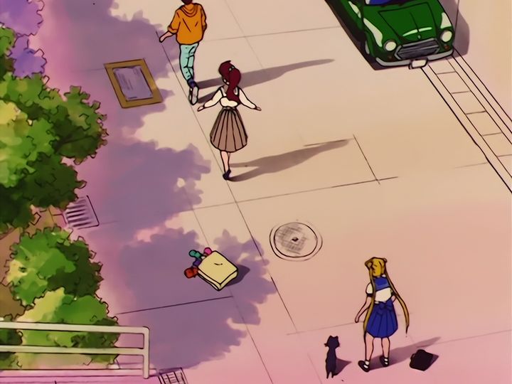 Makoto, Usagi, and the man at the crane game