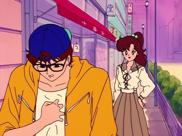 Makoto, Usagi, and the man at the crane game