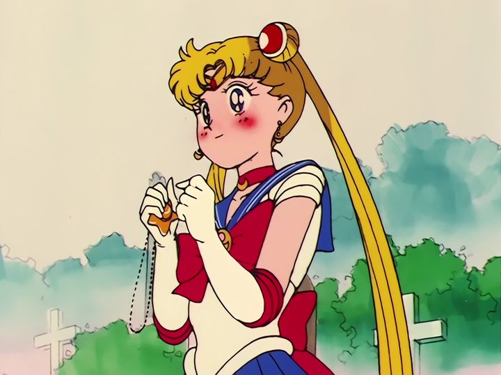 the crystal, the star locket, and Naru laughing