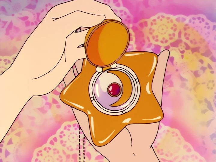 the crystal, the star locket, and Naru laughing