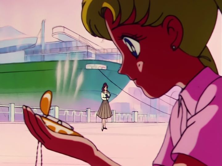 the crystal, the star locket, and Naru laughing