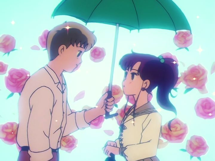 the umbrella in the rain, and the woman in the lab coat
