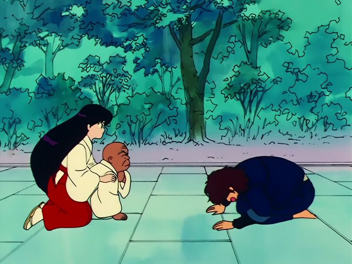 a stranger on the shrine steps, and a very bad night for grandpa