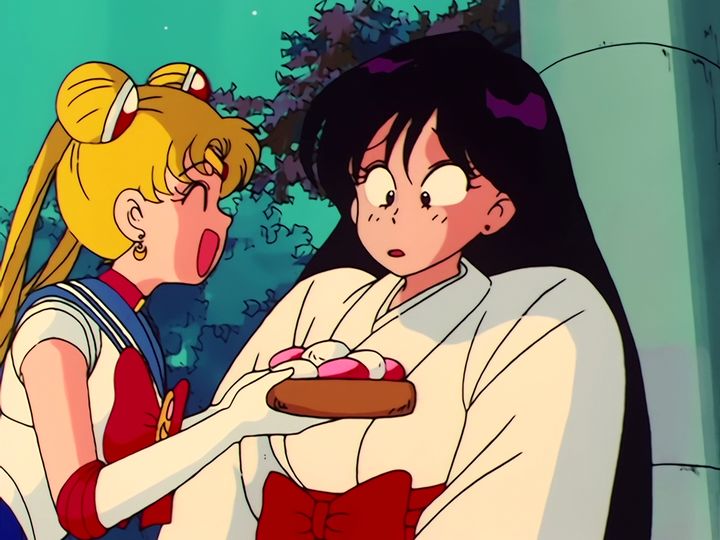 the healing, and Tuxedo Mask taking his second