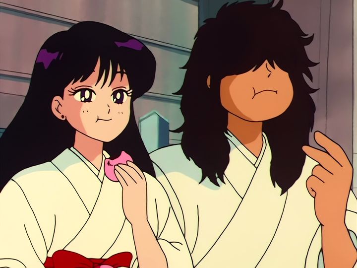 the healing, and Tuxedo Mask taking his second