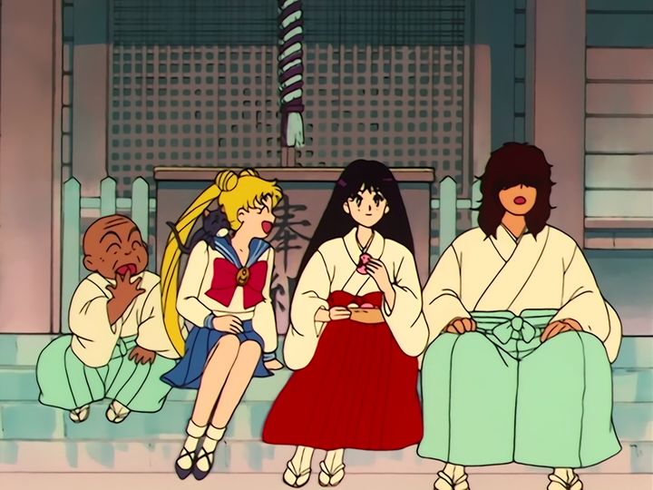 the healing, and Tuxedo Mask taking his second