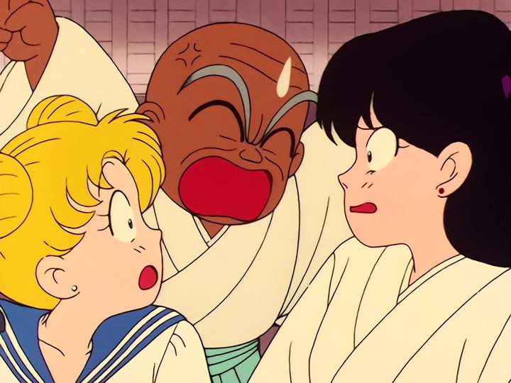 the healing, and Tuxedo Mask taking his second