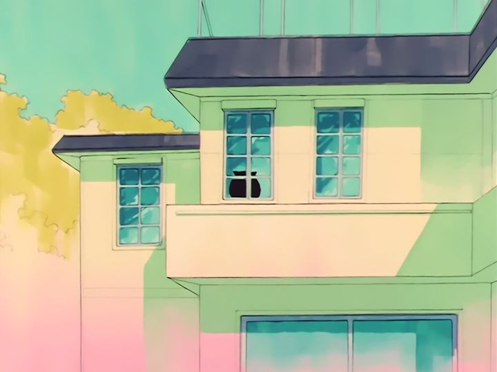 Luna in love, and a nameplate on a door