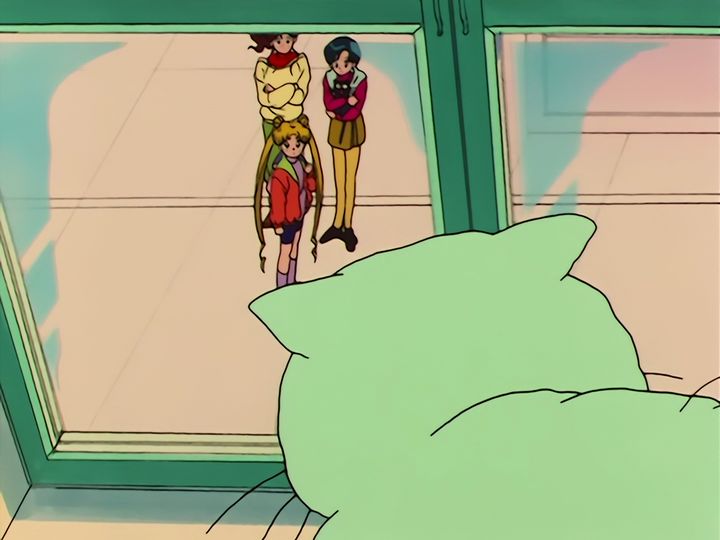 Luna in love, and a nameplate on a door