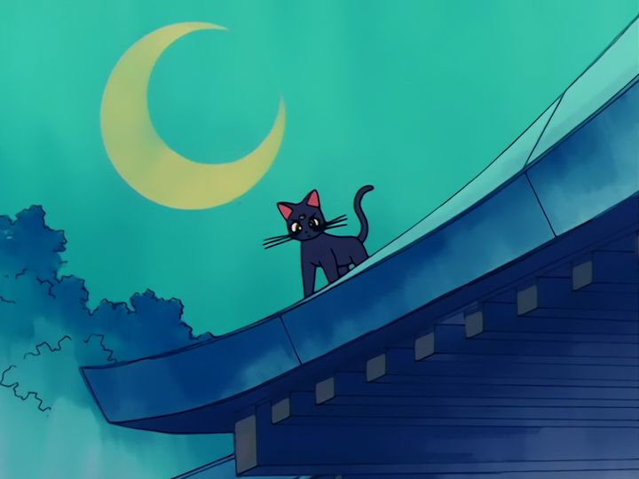 Luna tells them the truth at the shrine, and the Dark Kingdom counts its shards