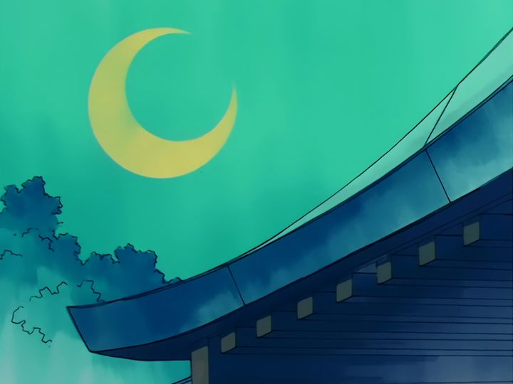 Luna tells them the truth at the shrine, and the Dark Kingdom counts its shards