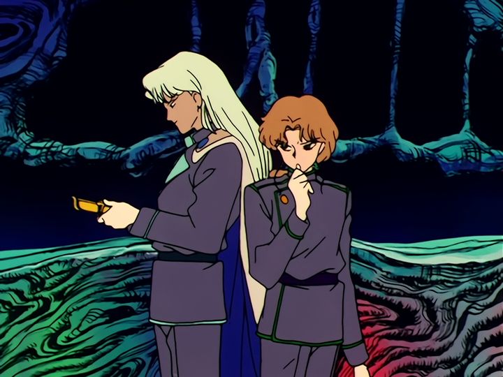 Luna tells them the truth at the shrine, and the Dark Kingdom counts its shards