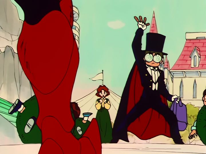 Akan, the algae, and Naru stepping in front of Umino