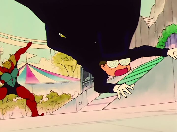 Akan, the algae, and Naru stepping in front of Umino