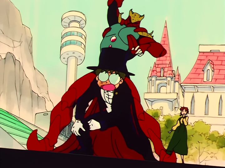 Akan, the algae, and Naru stepping in front of Umino
