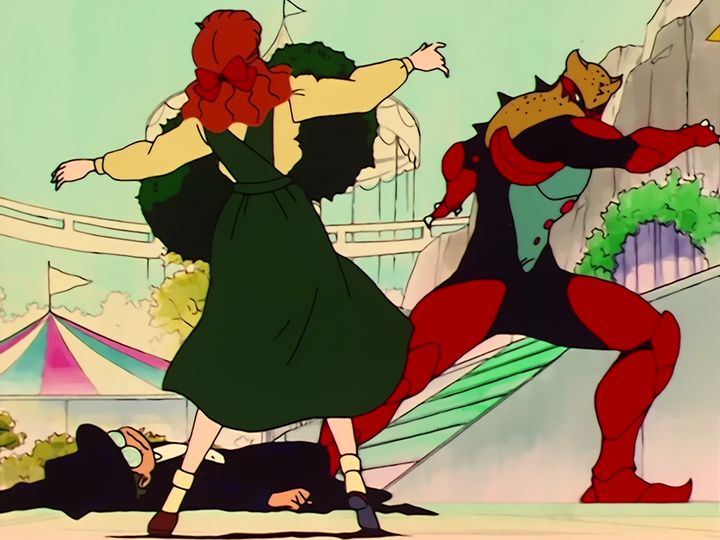 Akan, the algae, and Naru stepping in front of Umino