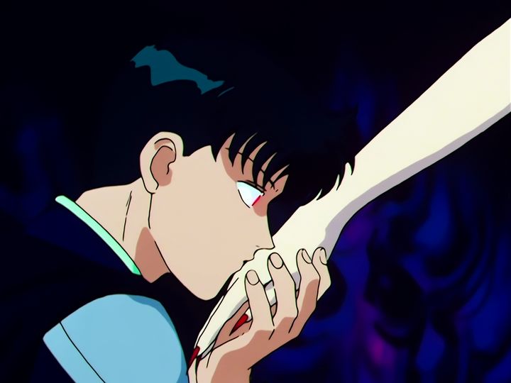 Sailor Moon reaches the brainwashed Endymion and frees him