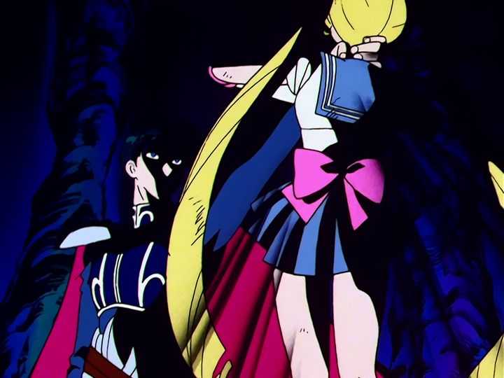 Sailor Moon reaches the brainwashed Endymion and frees him