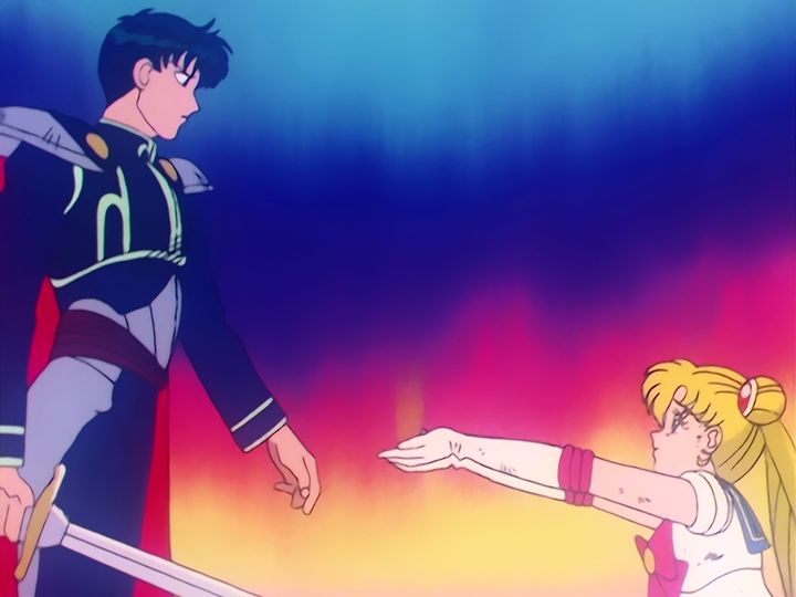 Sailor Moon refuses to fight back, and frees Endymion