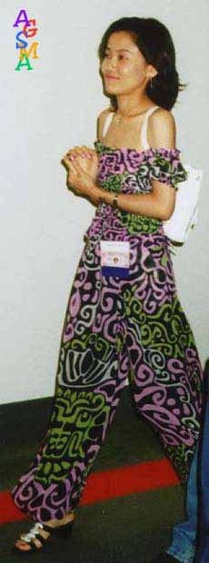 Naoko Takeuchi standing, full length